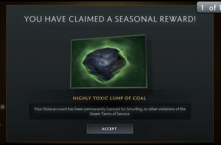 Valve раздала баны в качестве бесплатных подарков на Рождество игрокам в Dota 2