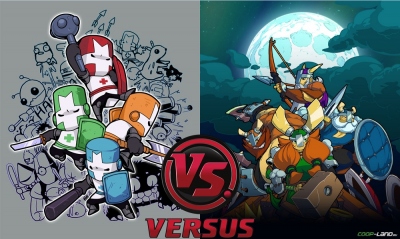 Рыцари из Castle Crashers VS викинги из Viking Squad