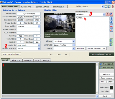   Dedicated Server MW 3