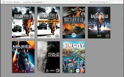   Origin (Battlefield 3, SimCity  )