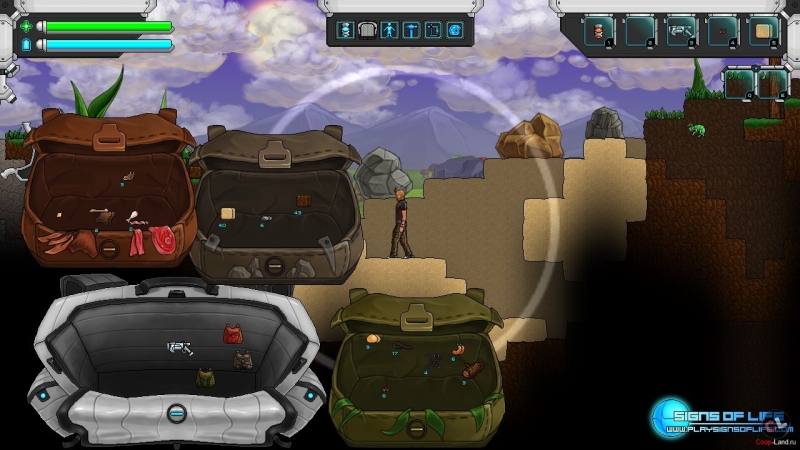 Signs of life -  Terraria, Starbound, Edge of space  