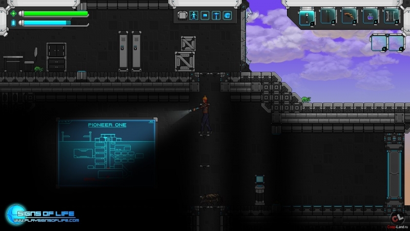 Signs of life -  Terraria, Starbound, Edge of space  