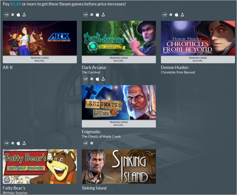 Steam  |  [ ]