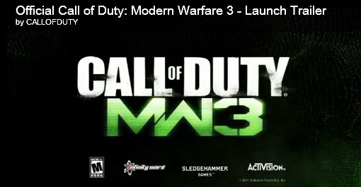 Релизный трейлер CoD: Modern Warfare 3