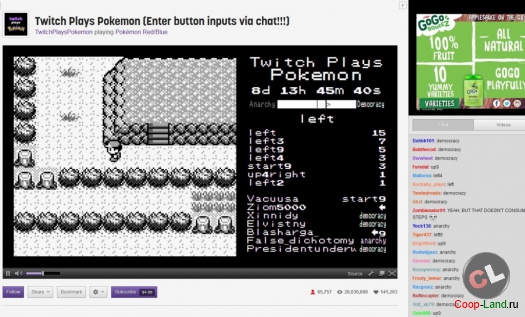 Twitch Plays Pokemon -    ?
