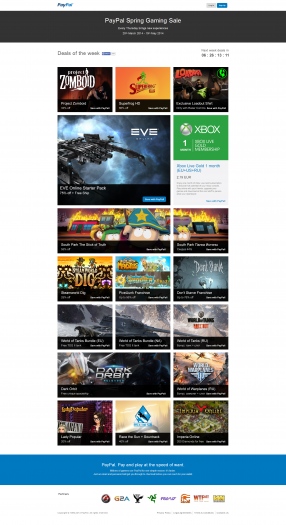 ������ ������ ������ PayPal Spring Gaming Sale