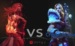 Lina VS Crystal Maiden:   -  