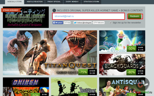   SKH, SwipeCart     Indiegala  WGN