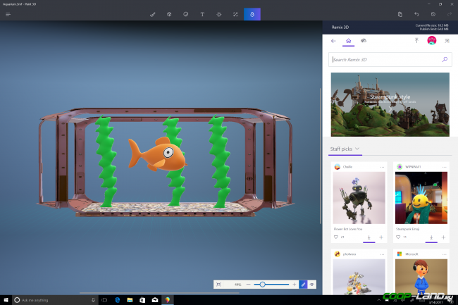 ������ Windows 10 Creators Update: ������� �����, 3D-����� � ����������� ����������