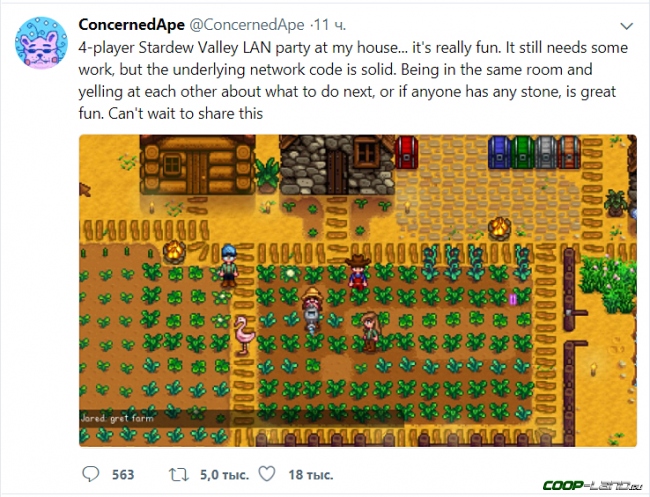 В Stardew Valley появится мультиплеер. «Бета» – в первом квартале 2018 В Stardew Valley появится мультиплеер. «Бета» – в первом квартале 2018