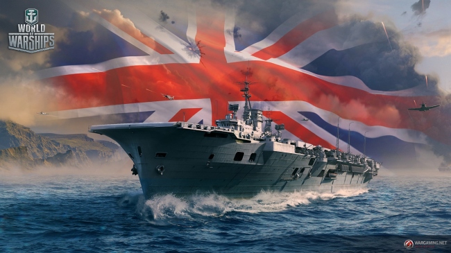 В World of Warships спустили на воду три британских авианосца В World of Warships спустили на воду три британских авианосца