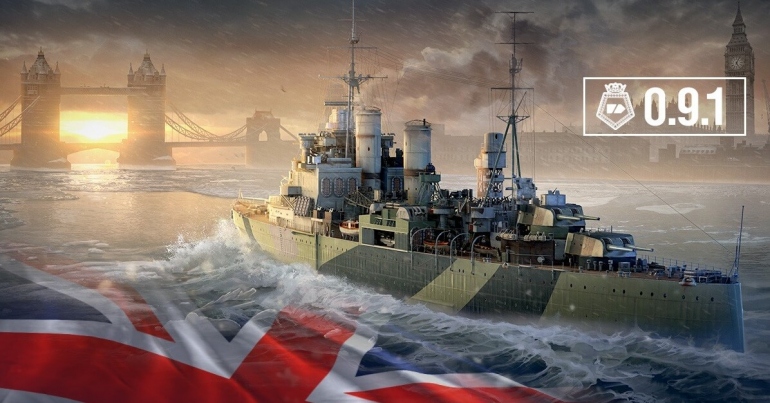Британский флот в World of Warships получает новые корабли Британский флот в World of Warships получает новые корабли