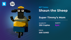 �������������� ����� ������-���������� �������� ���� �������� � NFT-��������� The Sandbox