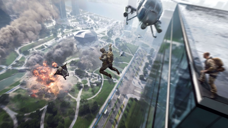Первый геймплей Battlefield 2042: очень плохая погода, огромные карты и много-много взрывов Первый геймплей Battlefield 2042: очень плохая погода, огромные карты и много-много взрывов