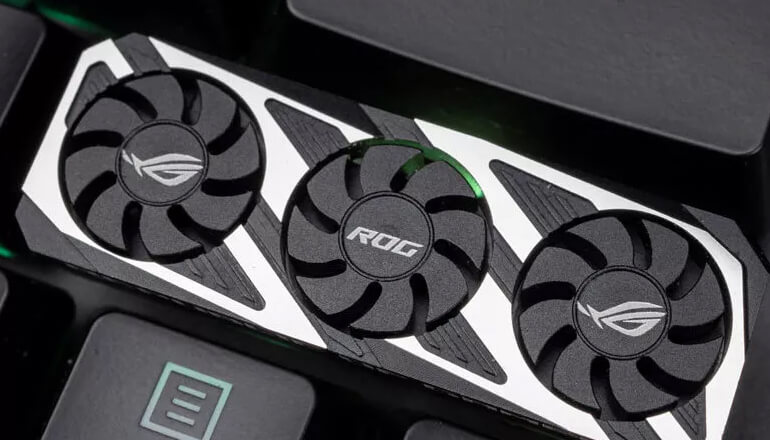 ASUS выпустила колпачки для клавиатуры в форме видеокарты ASUS выпустила колпачки для клавиатуры в форме видеокарты