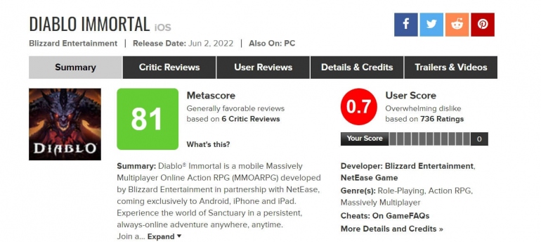 �������� ����������� Diablo Immortal: ����� 7 ����� ��� ����� 10 ��� �� ������� ������