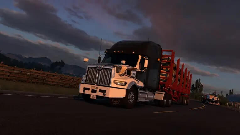 Курс на Луну. Вышло обновление с погодными эффектами для American Truck Simulator Курс на Луну. Вышло обновление с погодными эффектами для American Truck Simulator