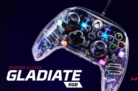 HyperX показала новый геймпад Clutch Gladiate в прозрачном дизайне