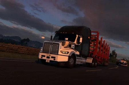 Курс на Луну. Вышло обновление с погодными эффектами для American Truck Simulator