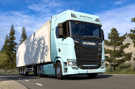 Euro Truck Simulator 2 получает бесплатное дополнение с электрическим грузовиком и новым типом энергии