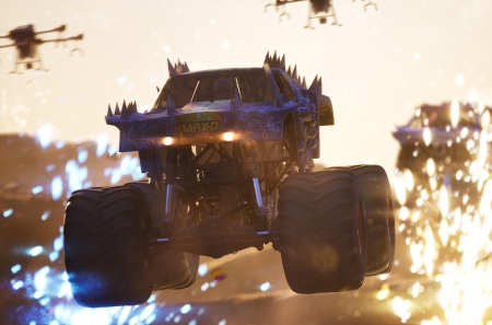 Monster Jam Showdown – гоночный экшен с монструозными внедорожниками и трюками на бездорожье