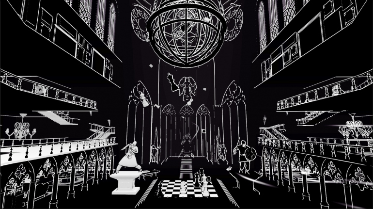 Together in Between – кооперативная головоломка в минималистическом королевстве из белого и черного цвета Together in Between – кооперативная головоломка в минималистическом королевстве из белого и черного цвета