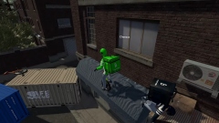 Unicycle Pizza Time!