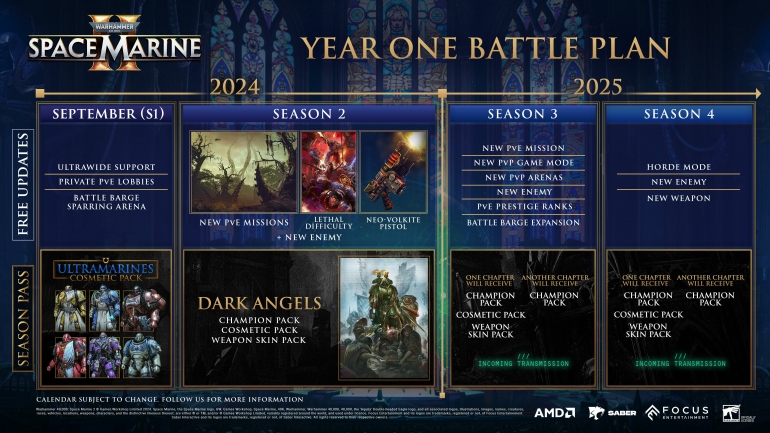 Saber Interactive раскрыла подробности предстоящего контента Warhammer 40,000: Space Marine 2 Saber Interactive раскрыла подробности предстоящего контента Warhammer 40,000: Space Marine 2