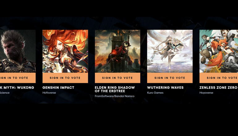 В финал голосования TGA 2024 вышли Black Myth: Wukong, Shadow of the Erdtree и три гачи В финал голосования TGA 2024 вышли Black Myth: Wukong, Shadow of the Erdtree и три гачи