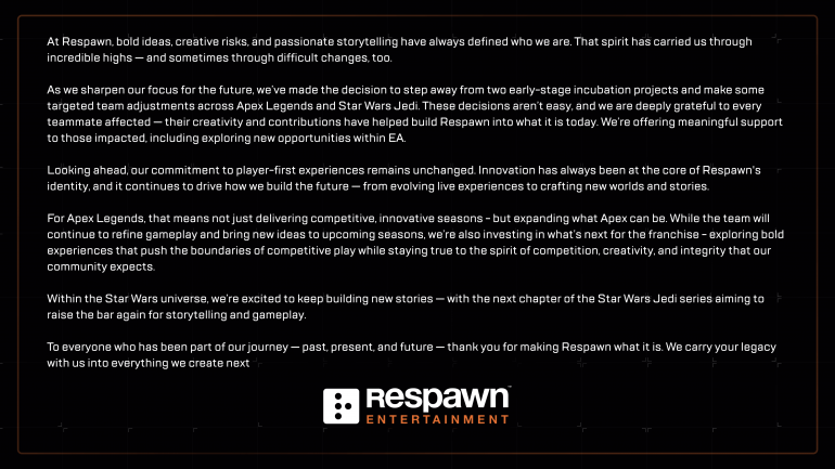  Respawn  100 .    