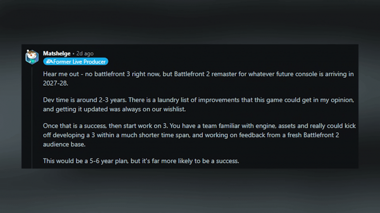          Battlefront III.       Battlefront II   