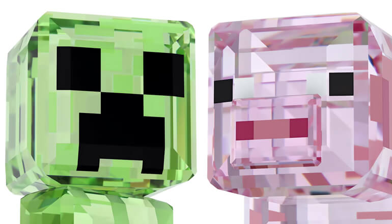 Swarovski выпустила коллекцию фигурок по мотивам Minecraft Swarovski выпустила коллекцию фигурок по мотивам Minecraft