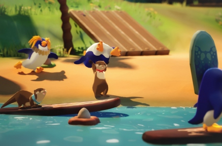 В Steam вышла бесплатная кооперативная игра про выдрочек That One Otter Game