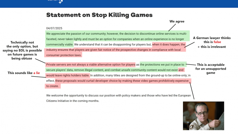 ���������� ������� �������� �������� ��������� ������ ���������� Stop Killing Games