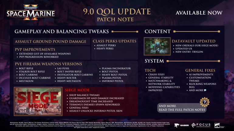   Space Marine 2   9.0