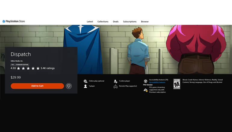 Киноигра про супергероев Dispatch вошла топ рейтинга видеоигр PlayStation Store Киноигра про супергероев Dispatch вошла топ рейтинга видеоигр PlayStation Store