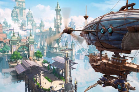 Crystal of Atlan – бесплатный MMORPG-экшен в стиле Magicpunk с волшебными небесными кораблями и оружием, питаемым магией