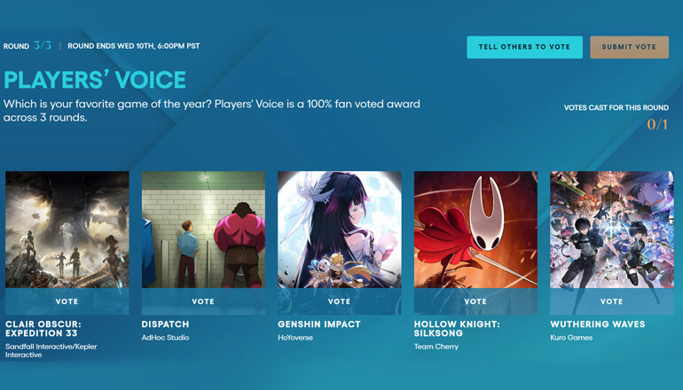 Genshin Impact     The Game Awards 2025