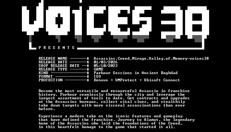 ������ �������� Assassin's Creed Mirage